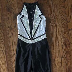 Glamour costume black and white jumpsuit (LC)